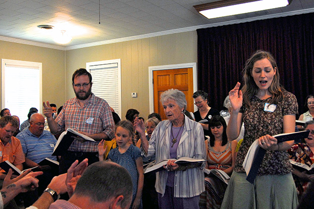 Matt, Erica, and Anna Hinton leading with Lorraine Miles. Matt, Erica, and Anna Hinton leading with Lorraine Miles.