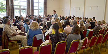 More than 140 singers registered for the 2012 UK Convention: a record turnout. Here Robert Wedgbury leads the class. Photograph by Ewan Paterson. More than 140 singers registered for the 2012 UK Convention: a record turnout. Here Robert Wedgbury leads the class. Photograph by Ewan Paterson.