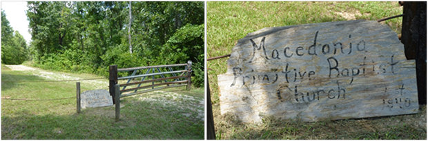 Hand painted sign for Macedonia Primitive Baptist Church Hand painted sign for Macedonia Primitive Baptist Church
