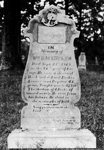 Grave of William Walker, Spartanburg, South Carolina, before 1939. Photograph from the collection of George Pullen Jackson.